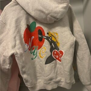 Mad happy NYC Graphic Hoodie - Gray